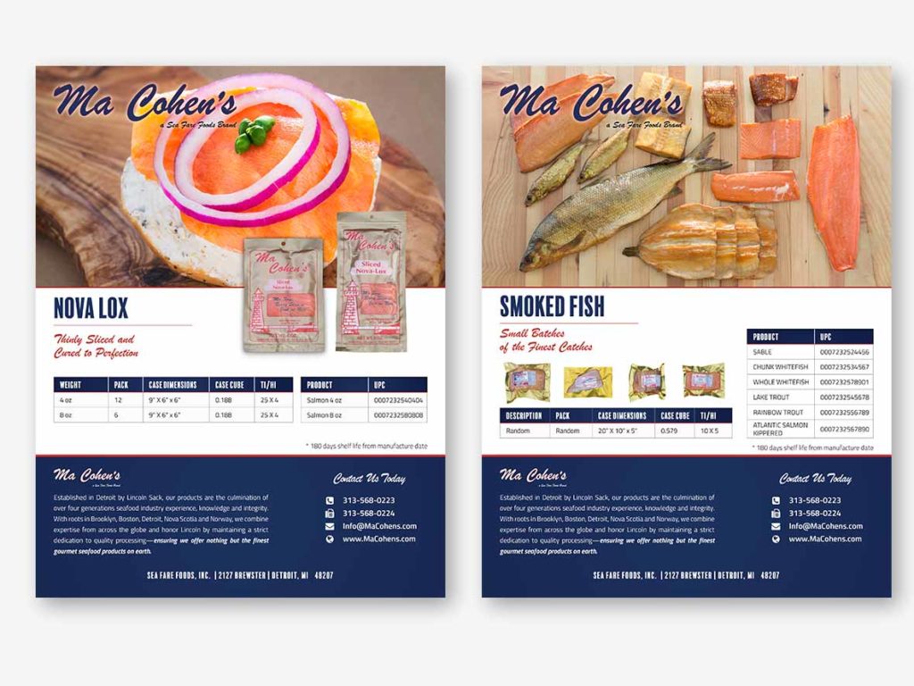 Ma Cohens Sales Sheets