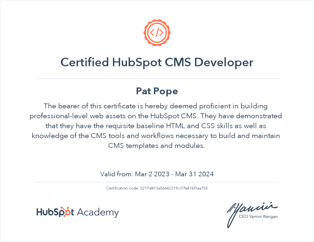 CMS Developer